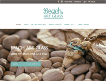 Tablet Screenshot of beachartglass.com